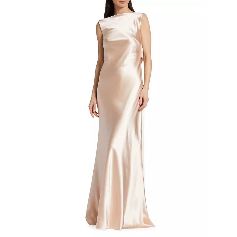 Danielle Frankel Charlie Crepe Satin Gown Size US 2
$2990